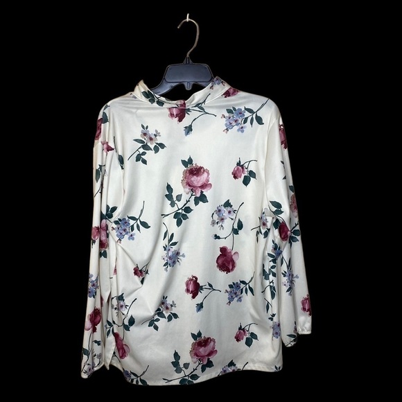 Anthony Richards Blouse Womens Size Large Floral Long Sleeves Button Front - Picture 7 of 9